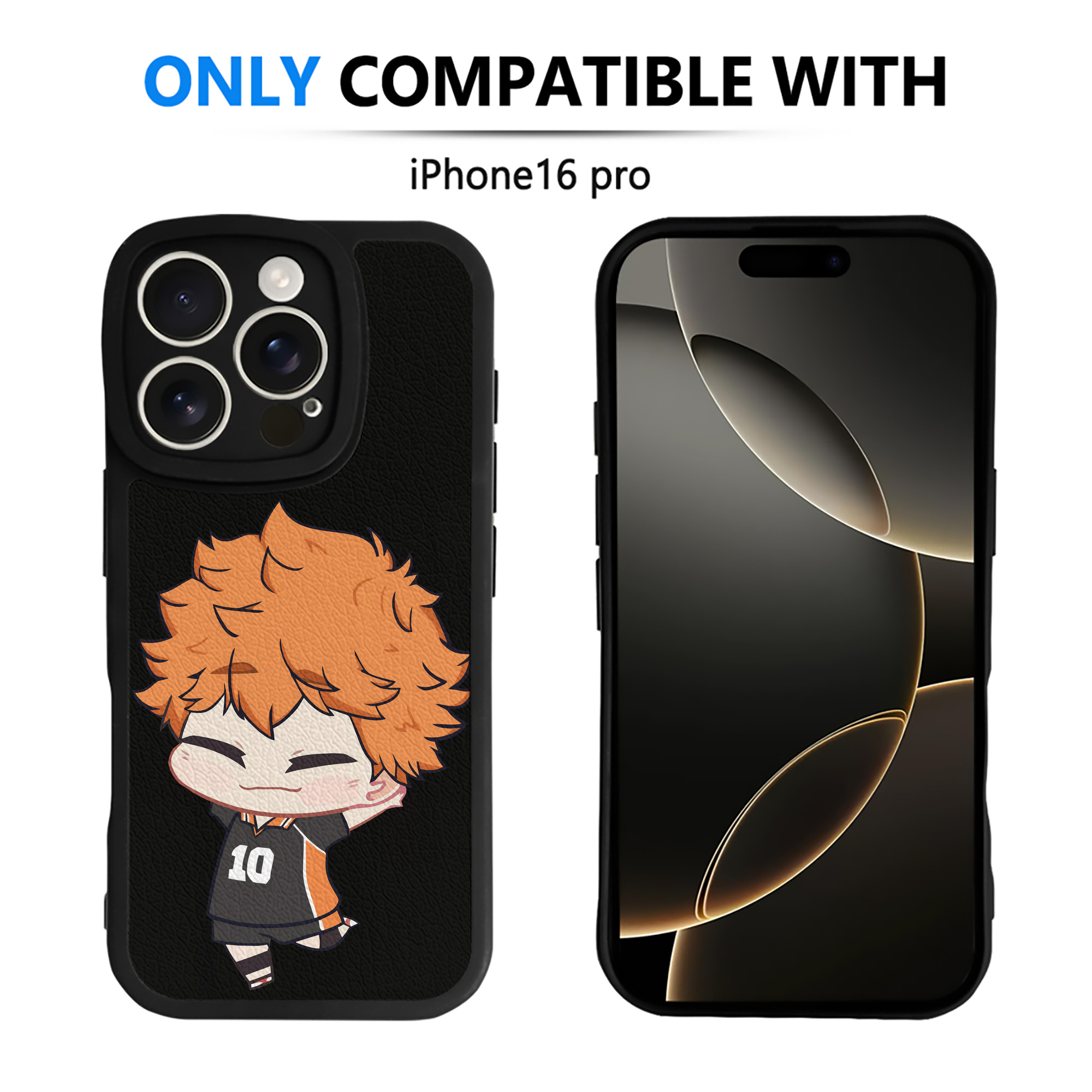 （画像用） ハイキュー!! Haikyu!! 【iPhone 16シリーズ対応】シリコンスマホケース（レザー調） 材質：シリコン